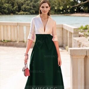 Missacc Mother Of The Bride Satin Gown